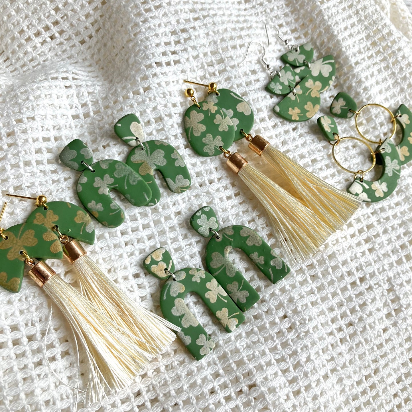 Green & Gold St. Patrick’s Day Earrings