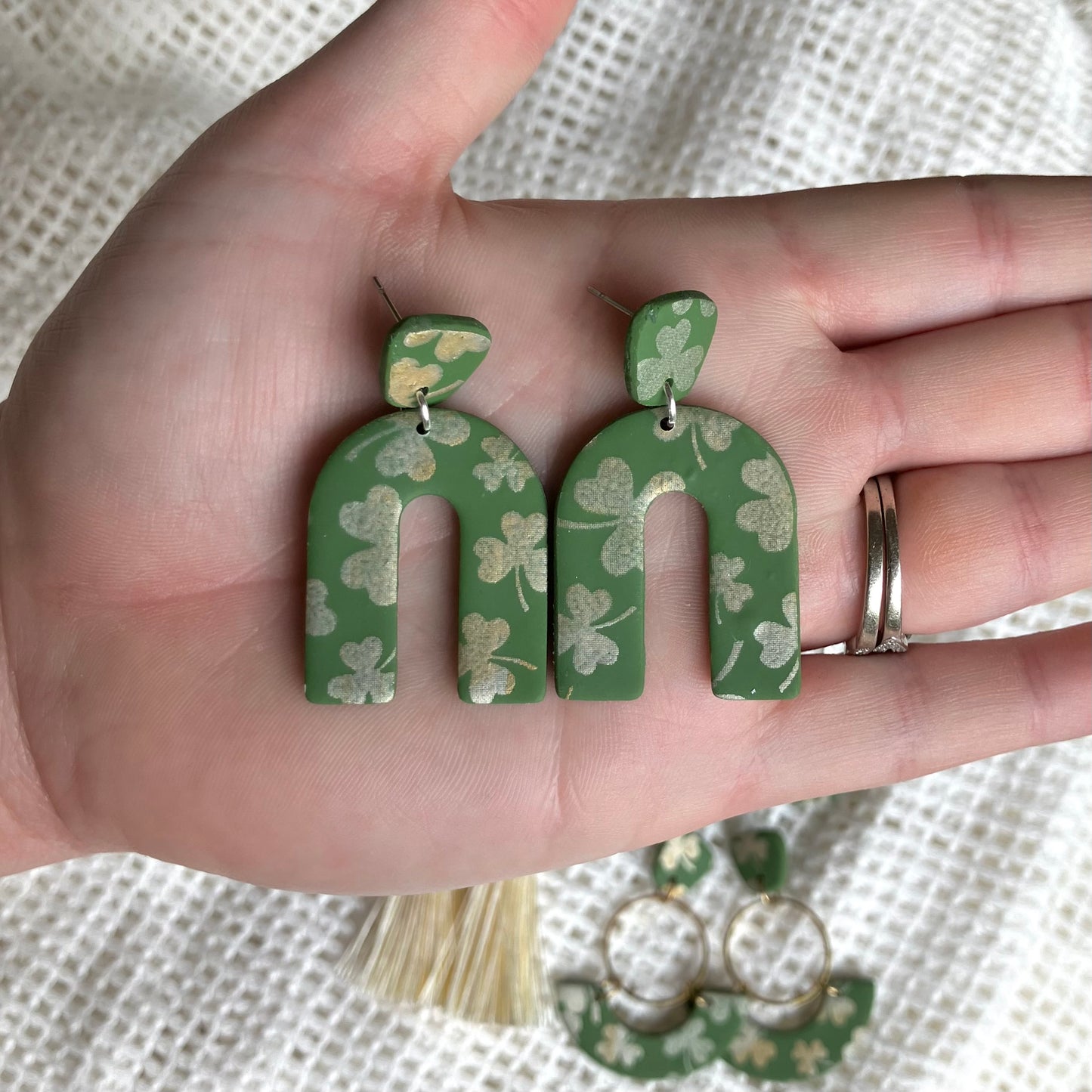 Green & Gold St. Patrick’s Day Earrings