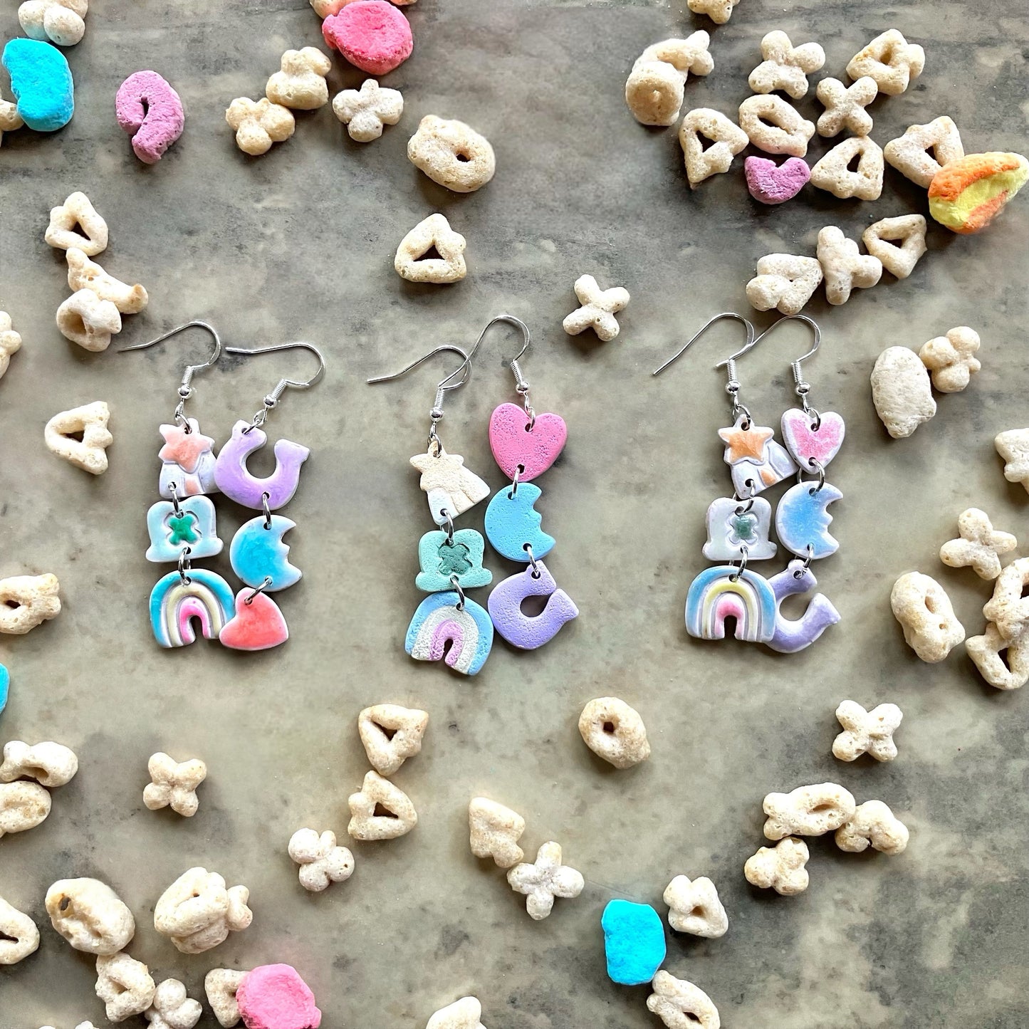 Lucky St. Patrick’s Day Marshmallow Charm Earrings