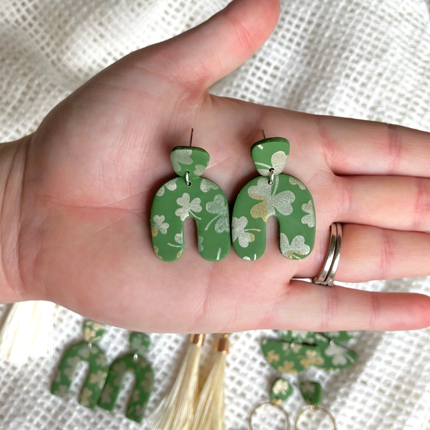 Green & Gold St. Patrick’s Day Earrings