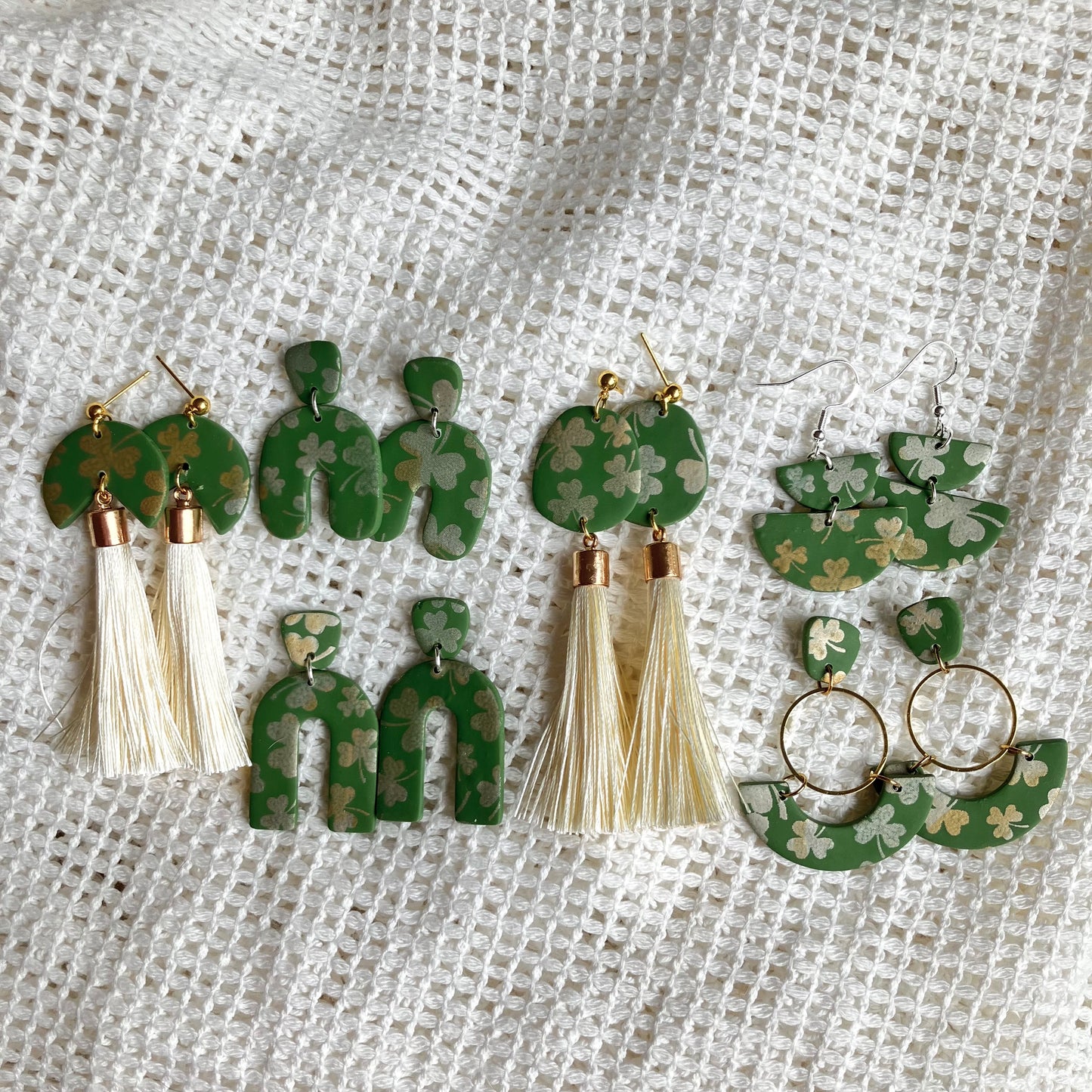 Green & Gold St. Patrick’s Day Earrings