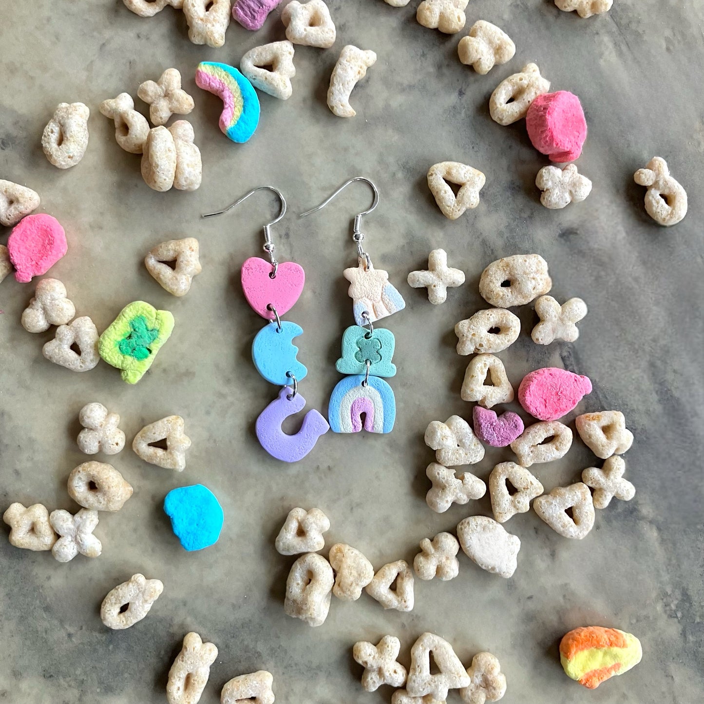 Lucky St. Patrick’s Day Marshmallow Charm Earrings