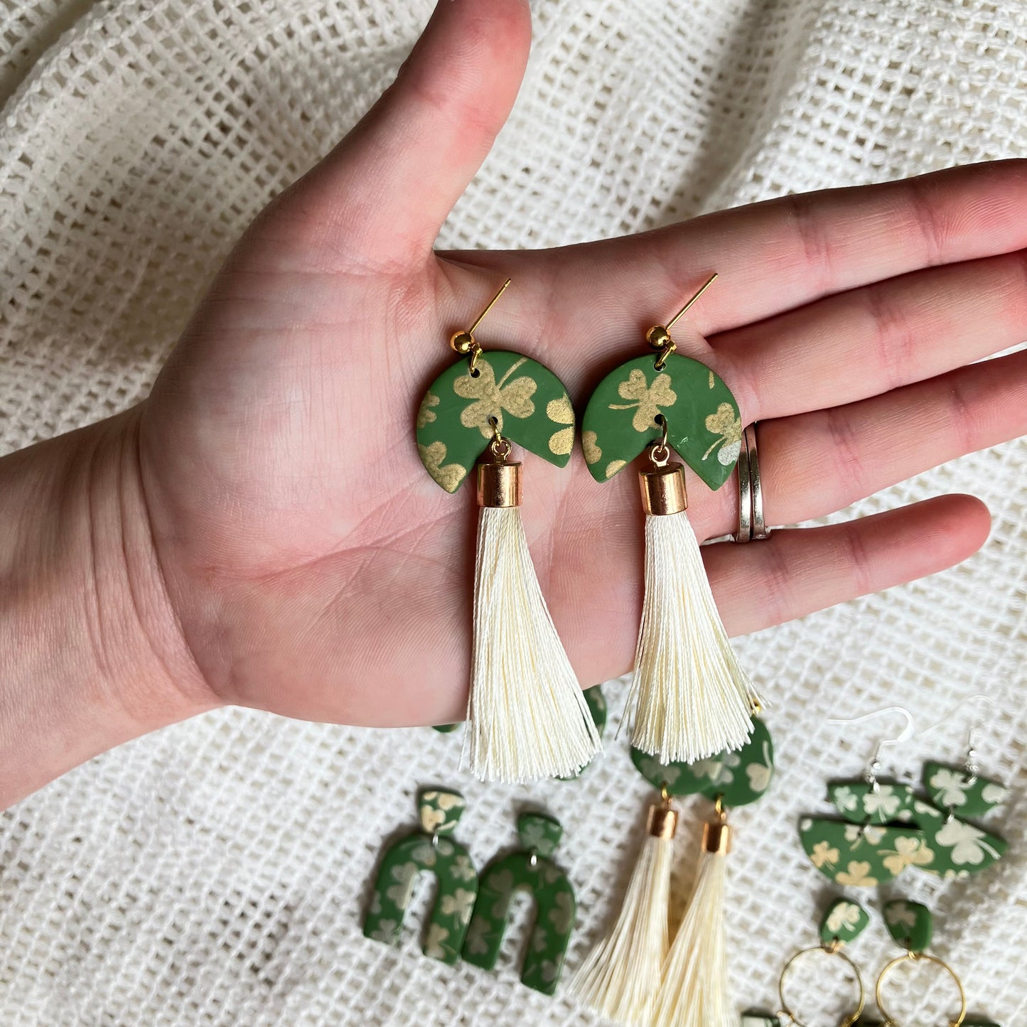 Green & Gold St. Patrick’s Day Earrings