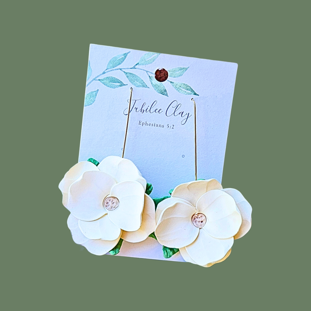 Magnolia Blossom Earrings